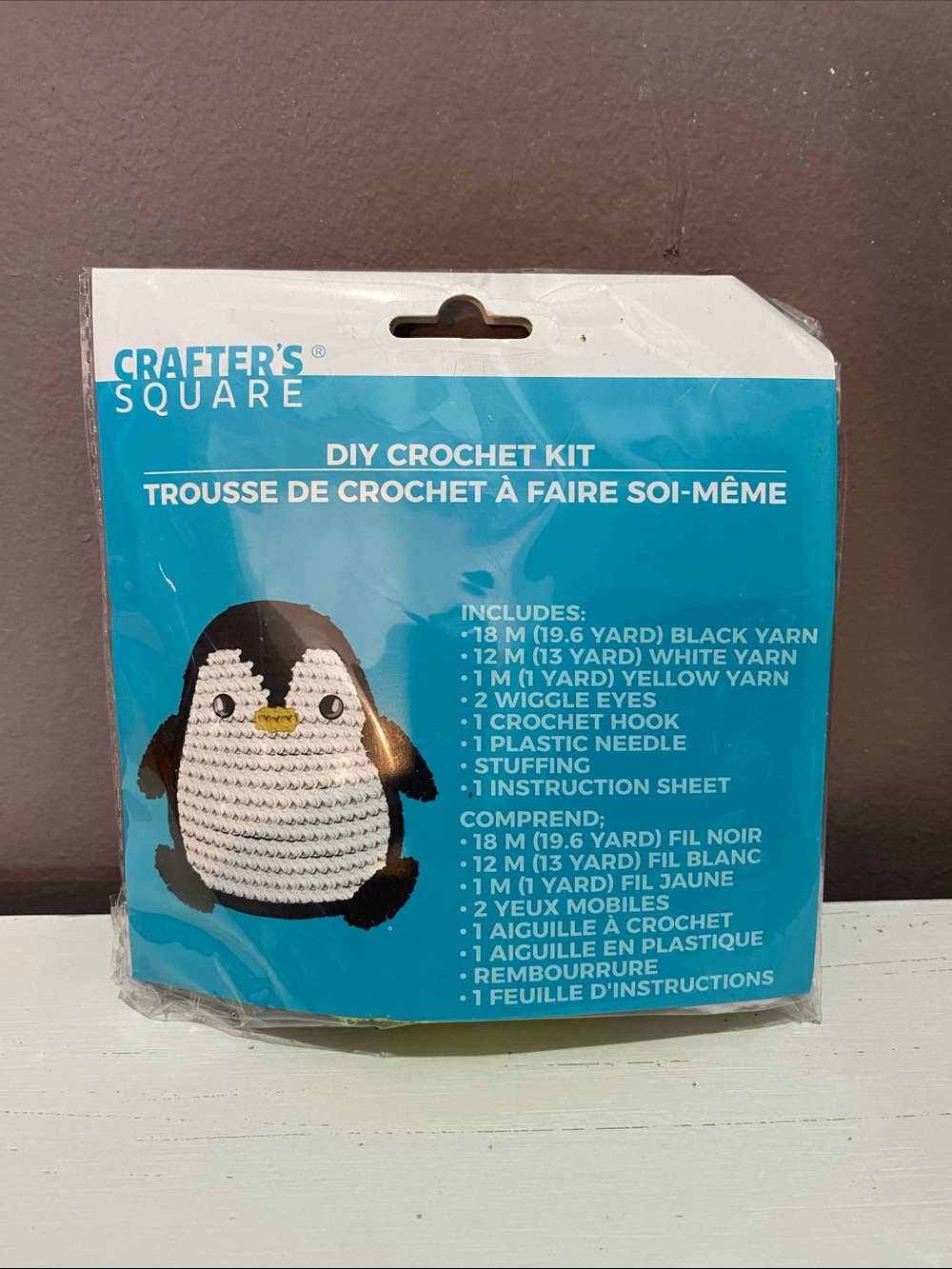 Crafter's Square DIY Crochet Kit - Penguin Plush